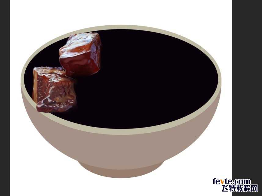 ‘PS鼠绘逼真的红烧肉‘