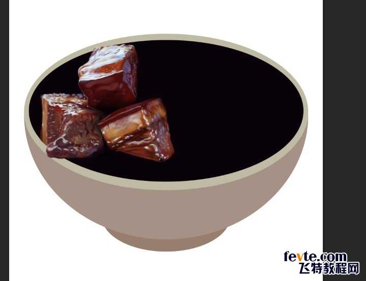 ‘PS鼠绘逼真的红烧肉‘
