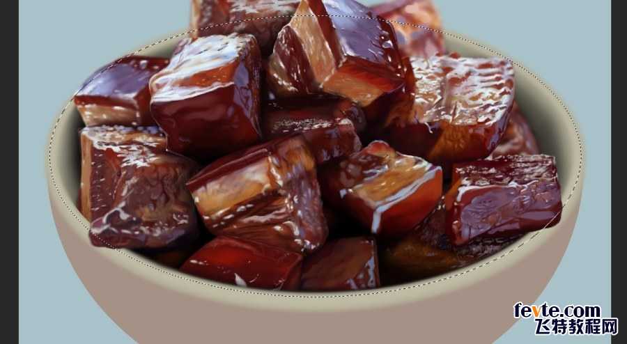 ‘PS鼠绘逼真的红烧肉‘