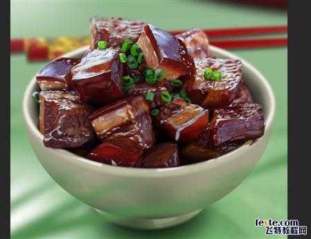 ‘PS鼠绘逼真的红烧肉‘