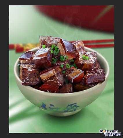 ‘PS鼠绘逼真的红烧肉‘