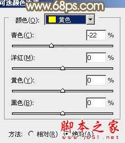 ‘Photoshop将花草边的美女调制出柔和的黄褐色‘