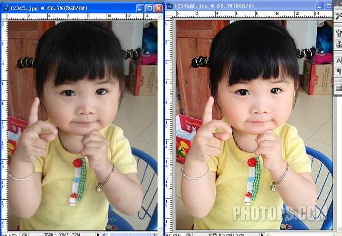 ‘Photoshop将宝宝的皮肤变得红润的方法‘