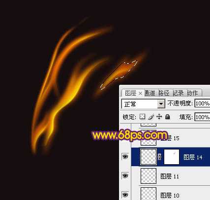 ‘Photoshop制作简洁的火焰蝴蝶‘