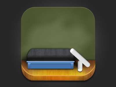 ‘Photoshop设计制作立体木纹效果的软件图标‘