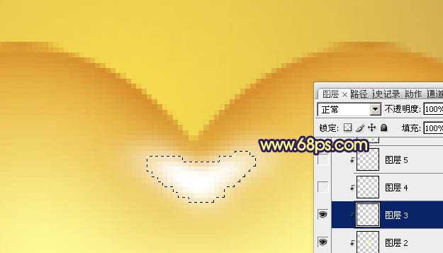 ‘photoshop将利用水晶心形制作成漂亮的橙黄色花朵效果‘