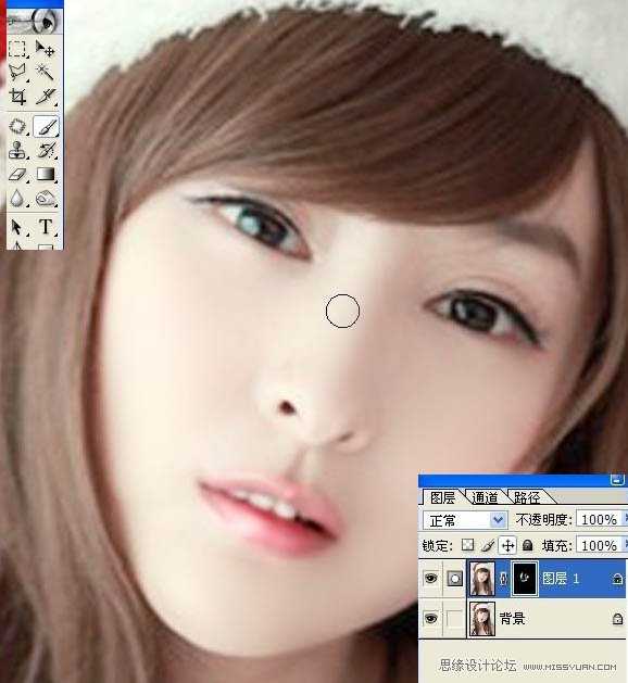 ‘Photoshop将圣诞美女图片制作出转手绘效果‘