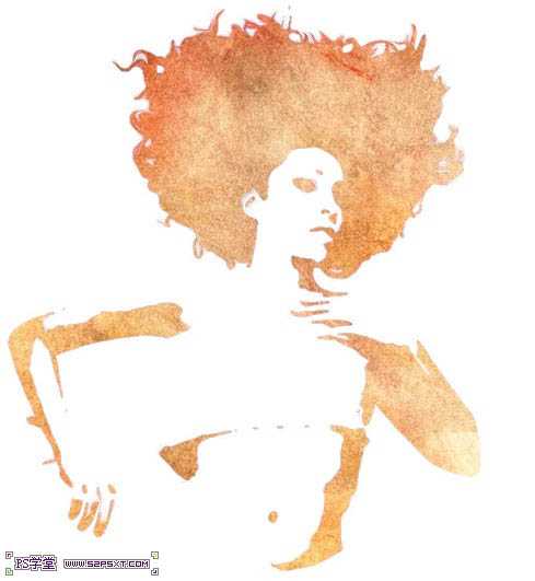 ‘PS滤镜把人物转为个性的彩色油画风格水彩画‘