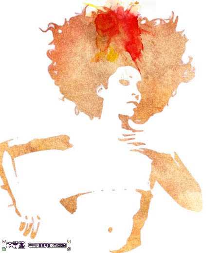 ‘PS滤镜把人物转为个性的彩色油画风格水彩画‘