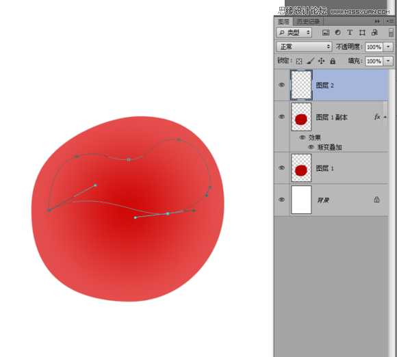 ‘Photoshop绘制晶莹剔透有质感的红色水晶樱桃‘