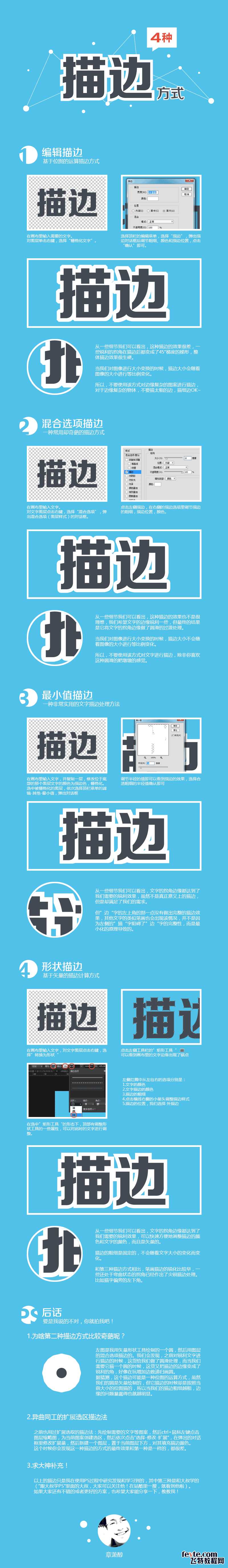 ‘PS中四种描边方式图文介绍‘