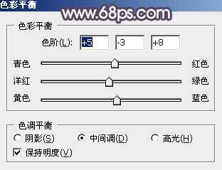 ‘Photoshop为绿荫中的美女调制出流行的秋季黄紫色‘