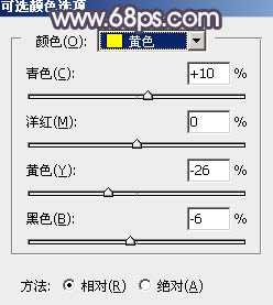 ‘Photoshop为绿荫中的美女调制出流行的秋季黄紫色‘