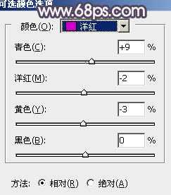 ‘Photoshop为绿荫中的美女调制出流行的秋季黄紫色‘