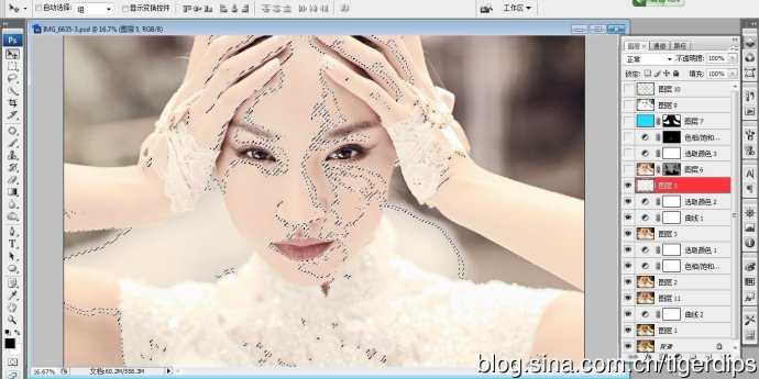 ‘Photoshop使用Lab模式为外景美女调制出通透的蜜糖色‘