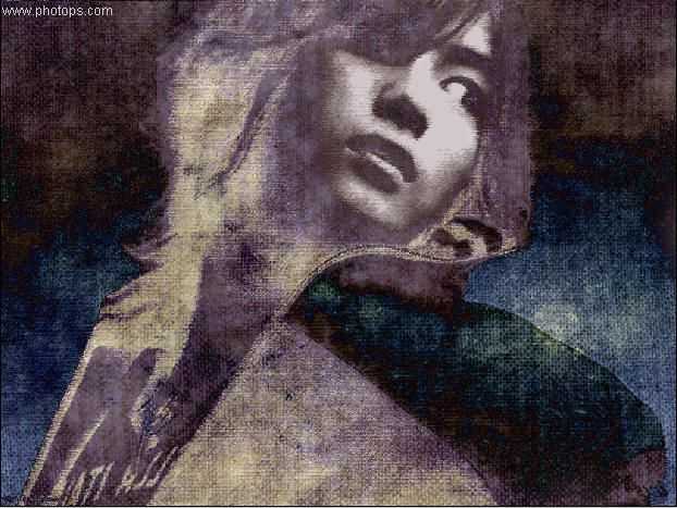‘Photoshop制作颓废的油画人像效果‘