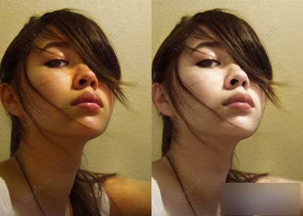 ‘PS给暗沉皮肤的美女打造美白嫩肤教程‘