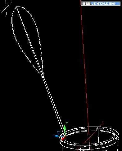 AutoCAD三维建模制作立体羽毛球