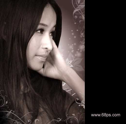 Photoshop处理美女照片为优雅签名特效_脚本之家jb51.net转载