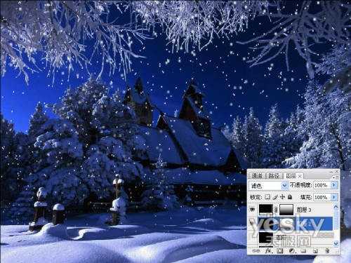 圣诞夜景制作Photoshop为你打造炫图(2)