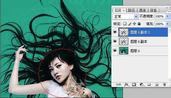 ‘photoshop利用抽出滤镜抠出背景单色发丝较多的人物图片‘
