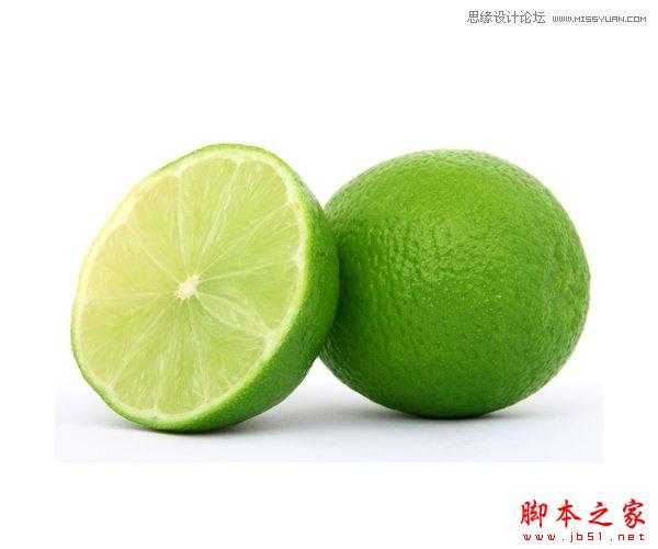 ‘Photoshop设计制作逼真的黄绿色柠檬‘
