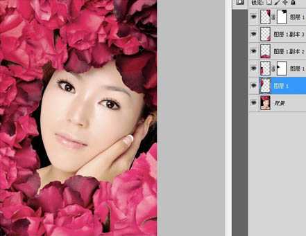 ‘Photoshop将偏色人物图片调成古典暗红质感色‘