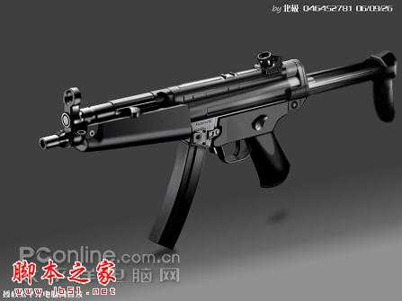 ‘Photoshop鼠绘逼真的MP5冲锋枪教程‘
