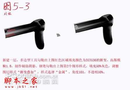 ‘Photoshop鼠绘逼真的MP5冲锋枪教程‘