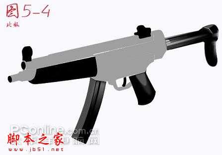 ‘Photoshop鼠绘逼真的MP5冲锋枪教程‘