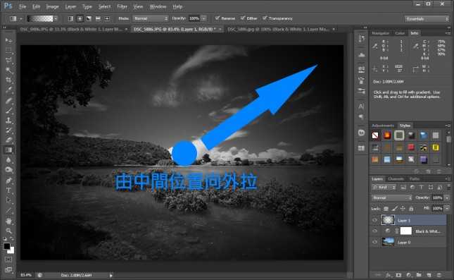 ‘PS简单后制黑白相片教学‘
