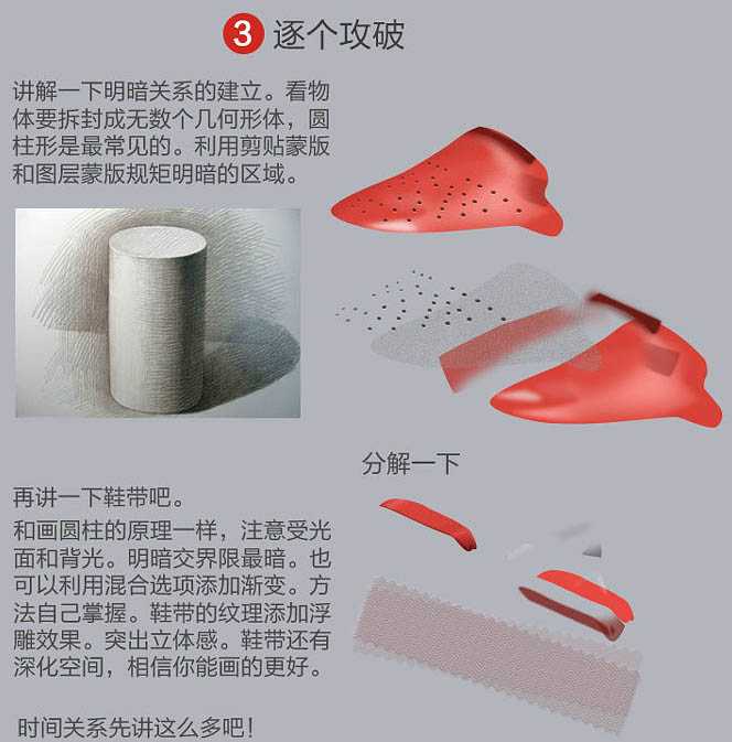 ‘PS鼠绘逼真的红色耐克运动鞋效果‘