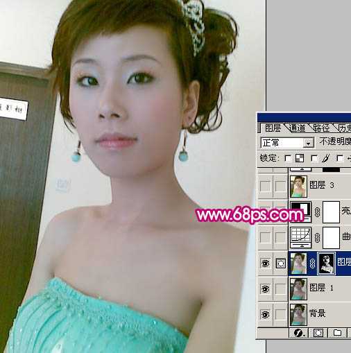 ‘Photoshop调色之偏暗人物的淡红质感肤色‘