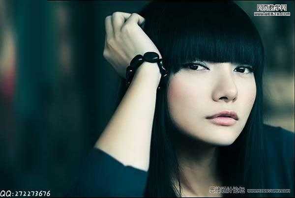 ‘PS调色实例教程：将美女模特调制出中性色调的方法‘
