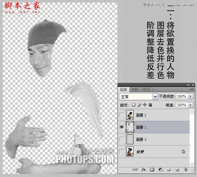 ‘Photoshop使用置换工具制作透明水滴人像效果‘