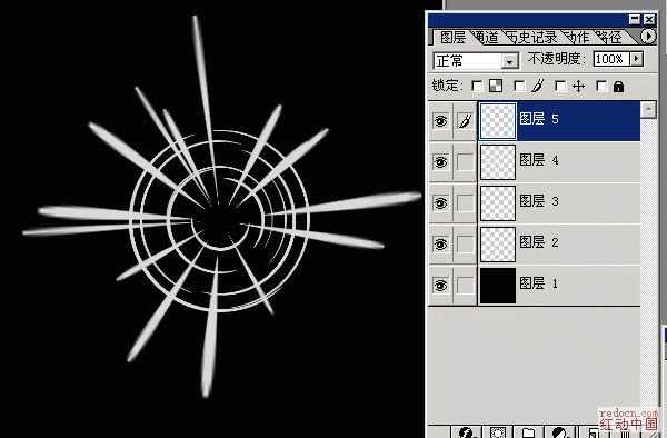 ‘Photoshop滤镜制作绚丽的圆环光束‘
