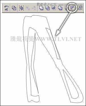 CorelDRAW绘制半调图案背景前的摩登少女,破洛洛