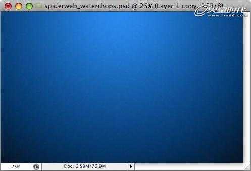 ‘Photoshop打造挂满露珠的蜘蛛网‘