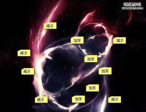 ‘Photoshop将绘制出超酷超炫的黑暗光影迷幻特效‘