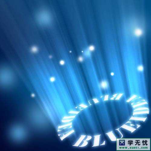 ‘Photoshop利用滤镜制作环形发光文字‘