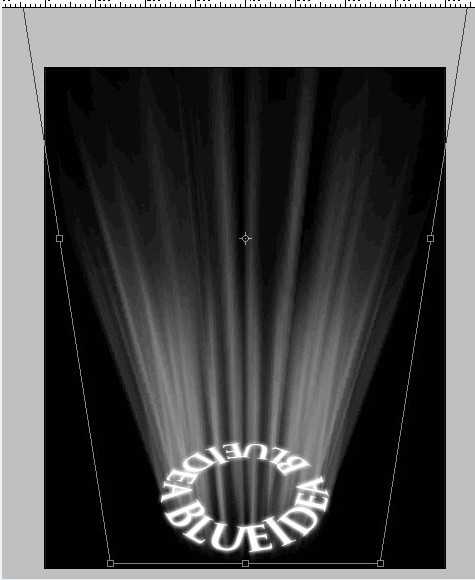 ‘Photoshop利用滤镜制作环形发光文字‘