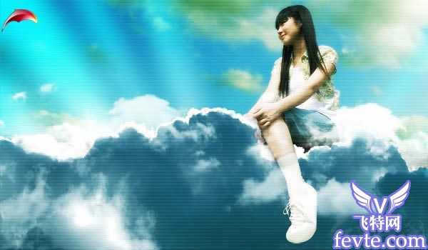 ‘如何用PS合成云端上的女孩‘
