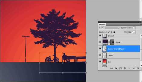 ‘在PS中设计一张充满怀旧和复古风格的剪影海报‘