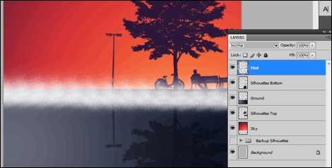 ‘在PS中设计一张充满怀旧和复古风格的剪影海报‘