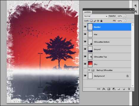 ‘在PS中设计一张充满怀旧和复古风格的剪影海报‘
