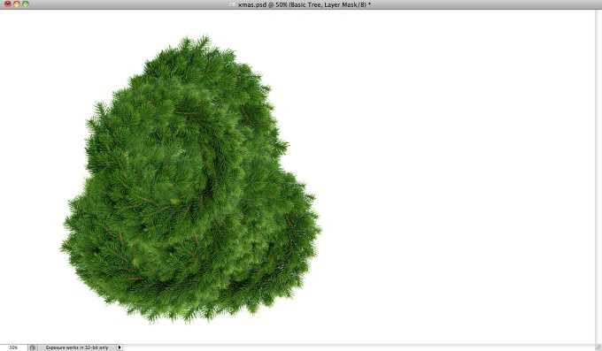 ‘Photoshop(PS)结合Illustrator设计制作简单漂亮的圣诞节圣诞树图实例教程‘