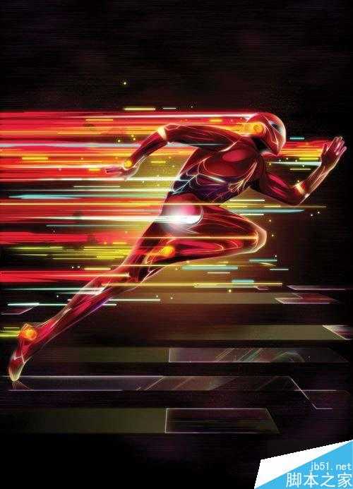 翻译教程:PS制作超级英雄闪电飞奔场景 技术分享