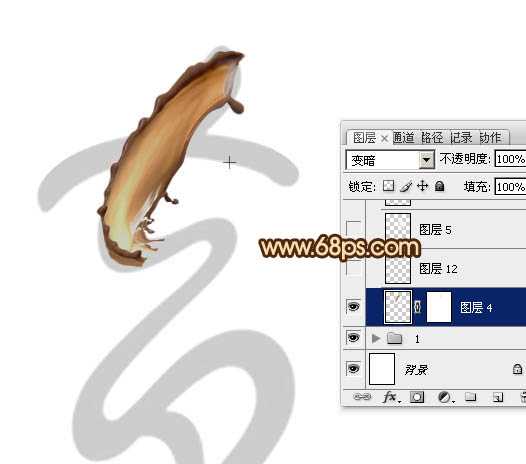 ‘Photoshop设计制作浓情动感的七夕巧克力喷溅字‘