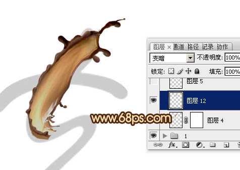 ‘Photoshop设计制作浓情动感的七夕巧克力喷溅字‘