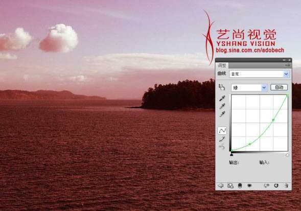 ‘Photoshop调出风景照片经典暗调青红色‘